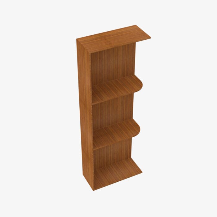 PR-WES542 Wall End Shelf with Open Shelves | TSG Forevermark Petit Brown