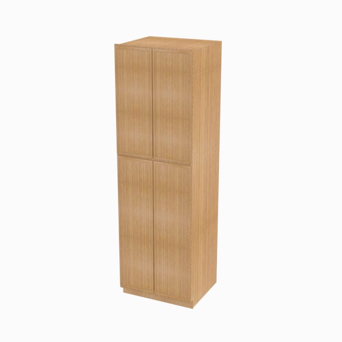 PS-WP2496B Four Door 24 Inch Tall Wall Pantry Cabinet with Butt Doors | Petit Sand