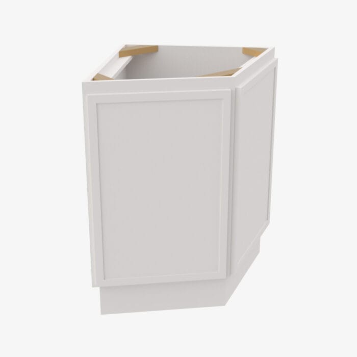 PW-AW30 Single Door 30 Inch Wall Angle Corner Cabinet | Petit White