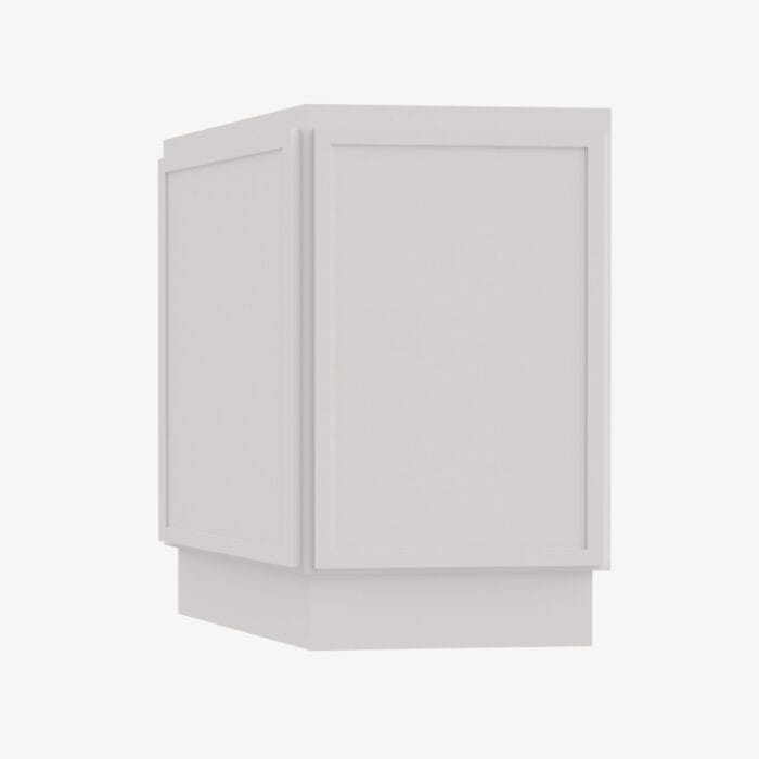PW-AW36 Single Door 36 Inch Wall Angle Corner Cabinet | Petit White