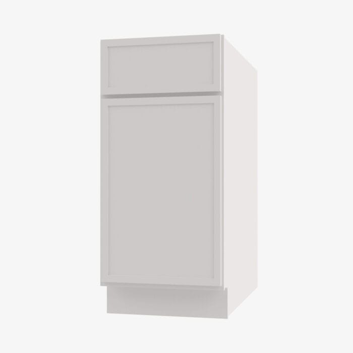 PW-B12 Single Door 12 Inch Base Cabinet | Petit White