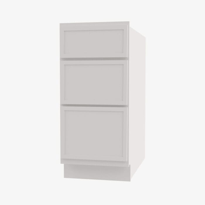 PW-DB21 3 21 Inch 3 Drawer Pack Base Cabinet | Petit White