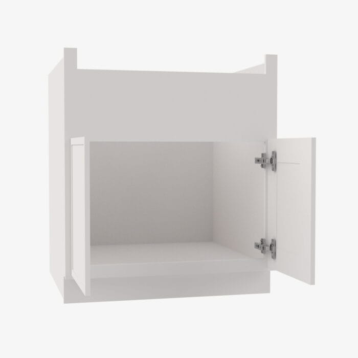 PW-FSB36B Double Door 36 Inch Farm Sink Base Cabinet | Petit White