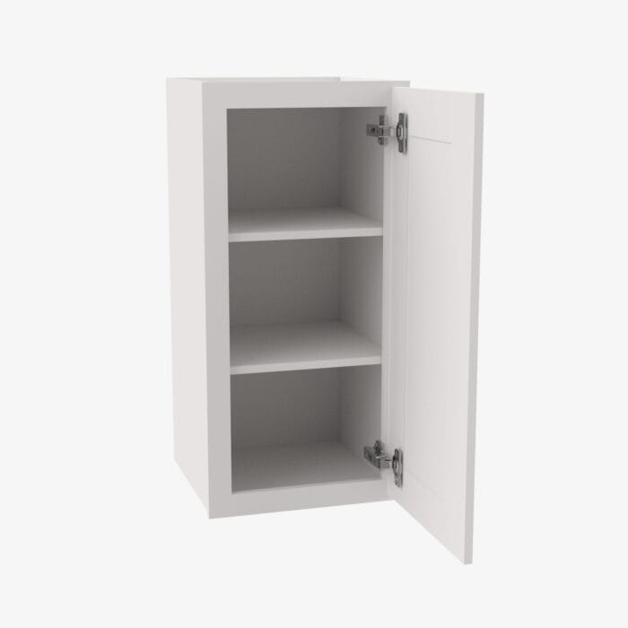 PW-W1242 Single Door 12 Inch Wall Cabinet | Petit White