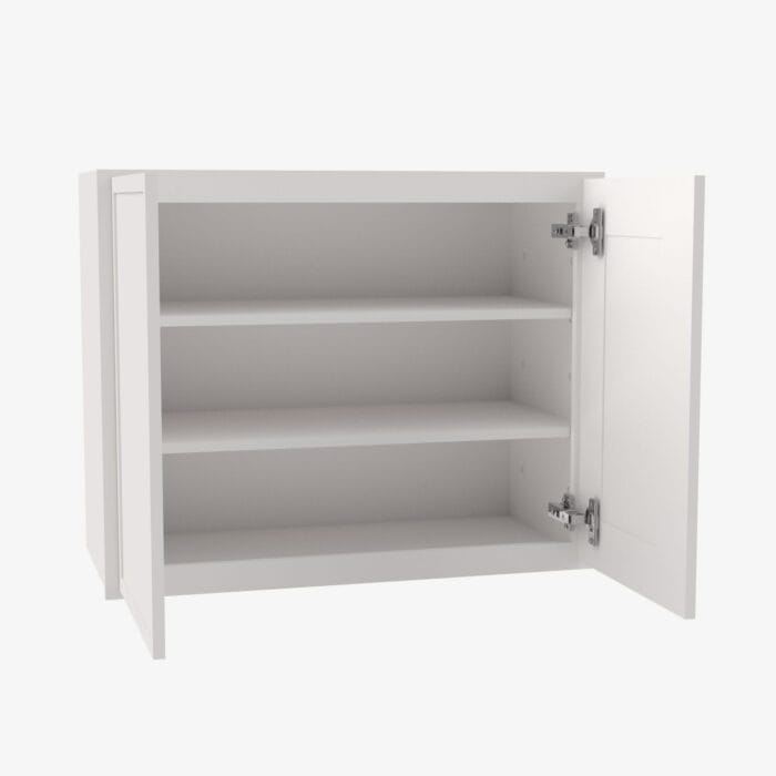 PW-W3330B Double Door 33 Inch Wall Cabinet | Petit White