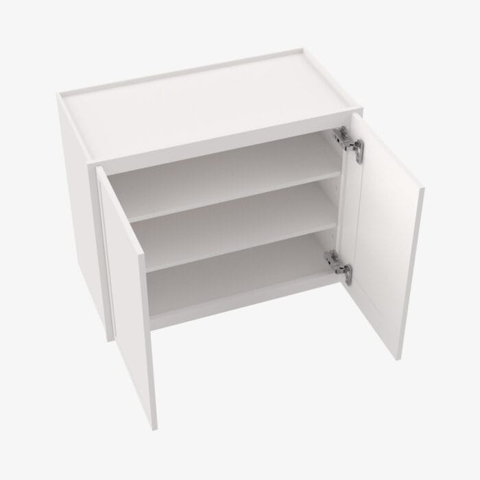 PW-W3636B Double Door 36 Inch Wall Cabinet | Petit White