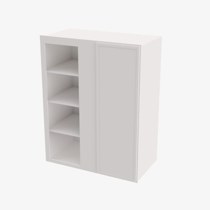 PW-WBLC30/33-3030 Single Door 30 Inch Wall Blind Corner Cabinet | Petit White