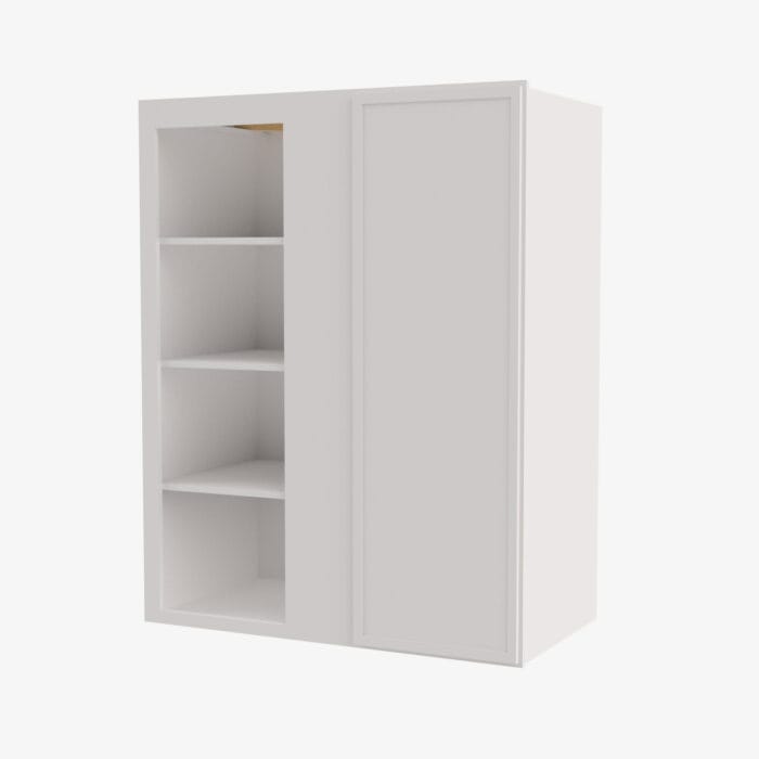 PW-WBLC30/33-3030 Single Door 30 Inch Wall Blind Corner Cabinet | Petit White