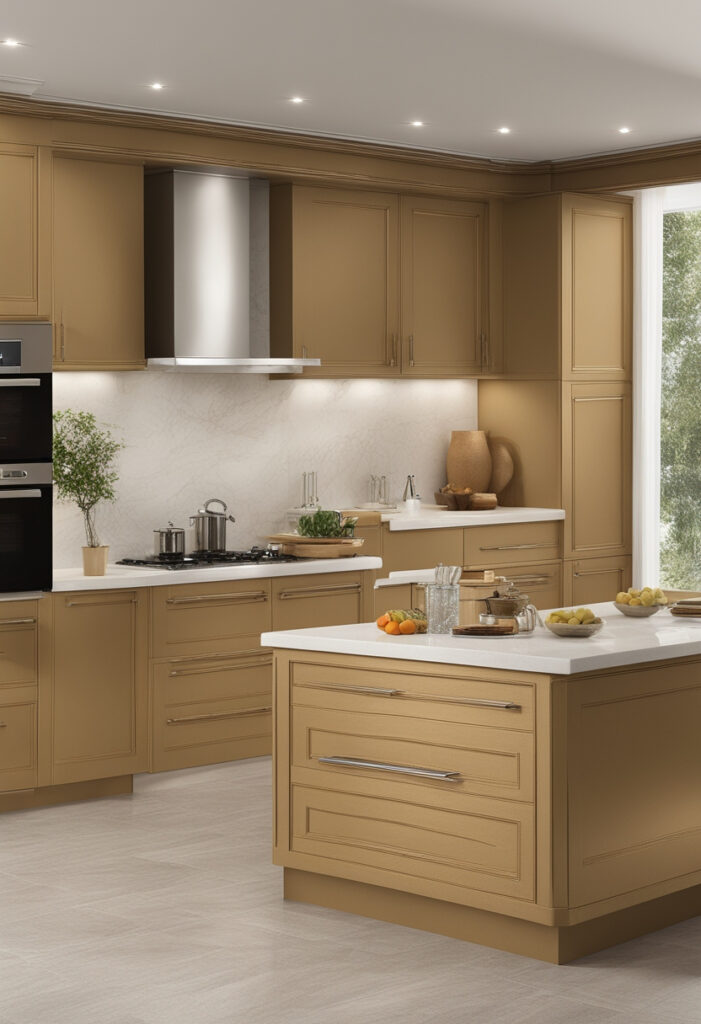 Visual Elegance Modern Kitchen Cabinet
