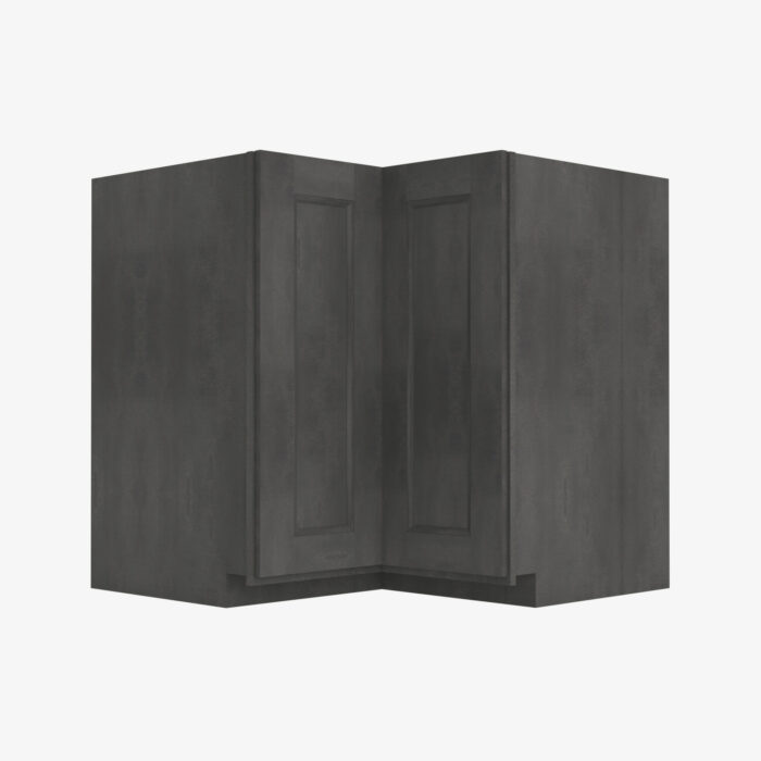 TS-LS3612S EZR3612 Single Door Cabinets 36 Inch Easy EZ Reach Lazy Susan Cabinets Base Corner Cabinet | Townsquare Grey