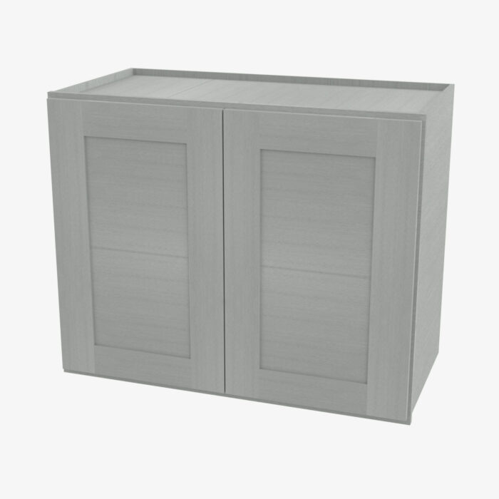 AN-W3642B Double Door 36 Inch Wall Cabinet | Nova Light Grey Shaker