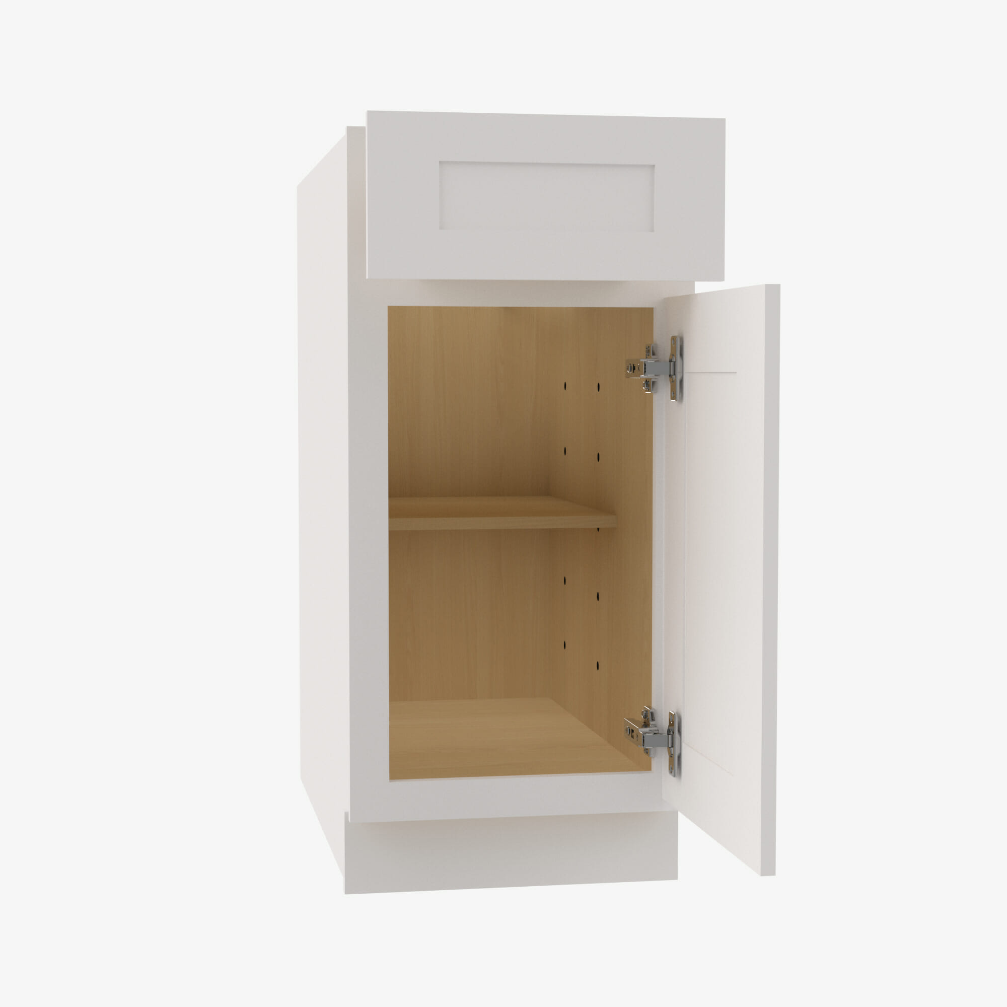 VW-B21 Single Door Cabinets 21 Inch Base Cabinet | Rio Vista White Shaker