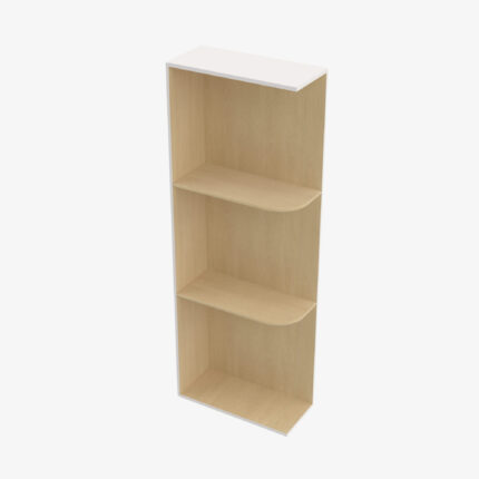 VW-WES542 Wall End Shelf with Open Shelves | TSG Forevermark Rio Vista White Shaker