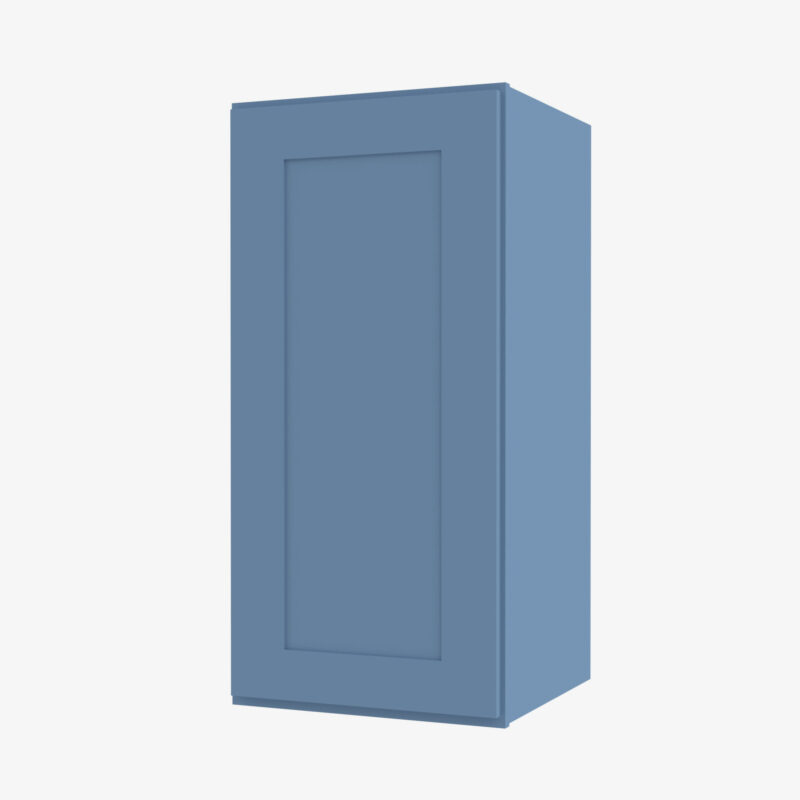 AX-W0942 Single Door Cabinets 9 Inch Wall Cabinet | Xterra Blue Shaker