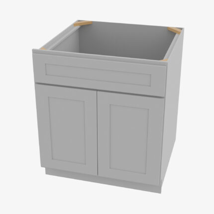 AB-S3621B-34-1/2 Double Door 36 Inch Sink Base Vanity | Lait Grey Shaker