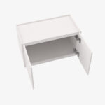 AW-W2412B Double Door 24 Inch Wall Cabinet | Ice White Shaker