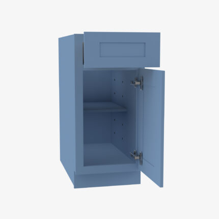 AX-B09 Single Door Cabinets 9 Inch Base Cabinet | Xterra Blue Shaker