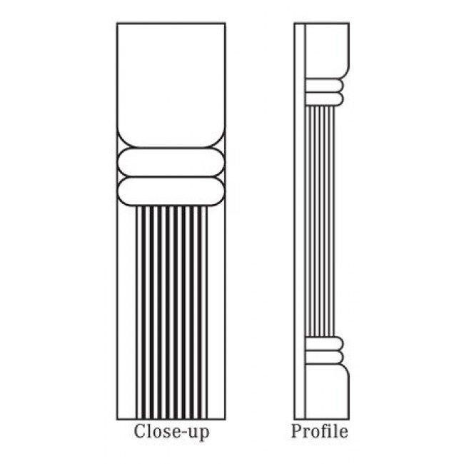 SL-CFC96 Trimmable Pilaster | TSG Forevermark Signature Pearl