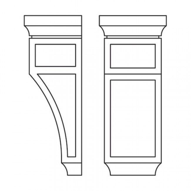 TQ-CORBEL75M Decorative Medium Corbell | TSG Forevermark Townplace Crema