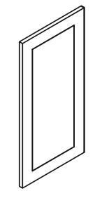 TQ-EPB24D Decorative Base End Door | TSG Forevermark Townplace Crema