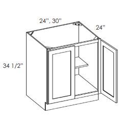 AW-FB30B Full Height Double Door 30 Inch Base Cabinet | Ice White Shaker (Copy)