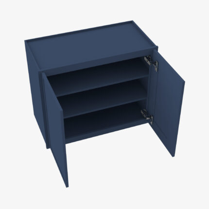 PD-W3642B Double Door 36 Inch Wall Cabinet | Petit Blue