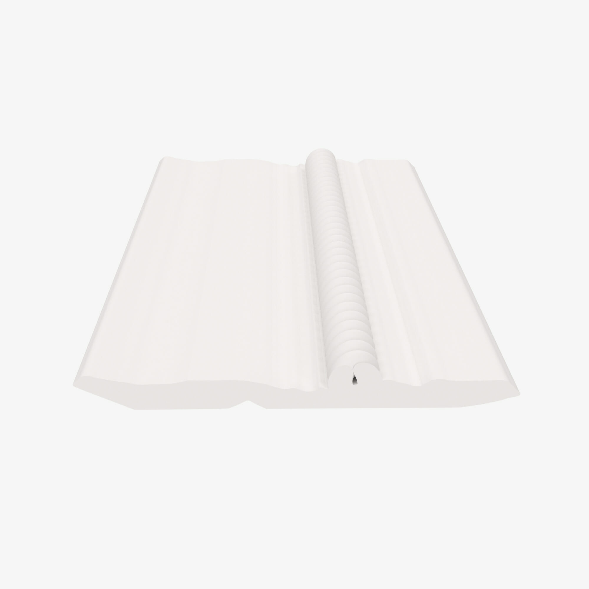 PW-CM96C-4 Crown Molding with Rope Detail | TSG Forevermark Petit White