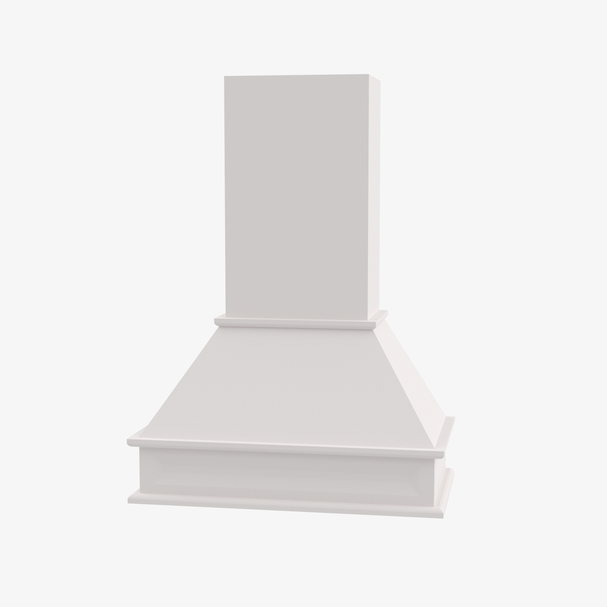 TW-CWH36 36 Inch Wall Range Hood Cabinet with Trimmable Top | Uptown White