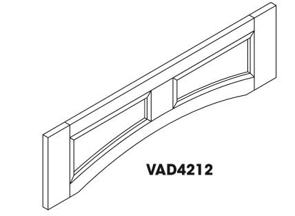 SL-VAD4212 Arch Panel Valance | TSG Forevermark Signature Pearl