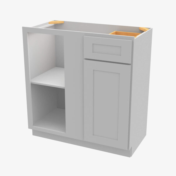 AB-BBLC39/42-36W Double Door 36 Inch Base Blind Corner Cabinets Cabinet | Lait Gray Shaker