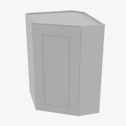 AB-WDC2442 Single Door Cabinets 24 Inch Wall Diagonal Corner Cabinet | Lait Grey Shaker