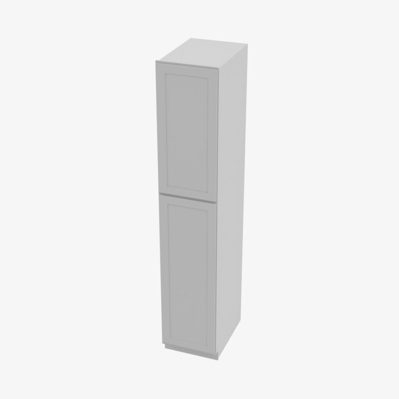 AB-WP1890 Double Door 18 Inch Tall Wall Pantry Cabinet | Lait Grey Shaker