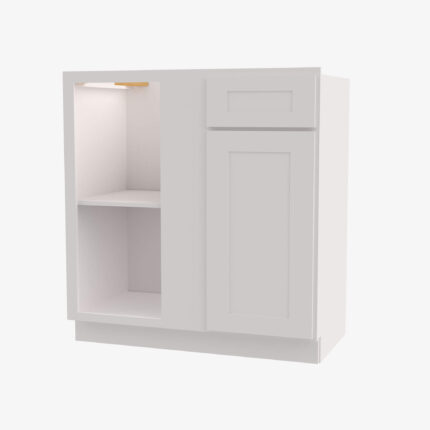 AW-BBLC45/48-42W Double Door 42 Inch Base Blind Corner Cabinets Cabinet | Ice White Shaker