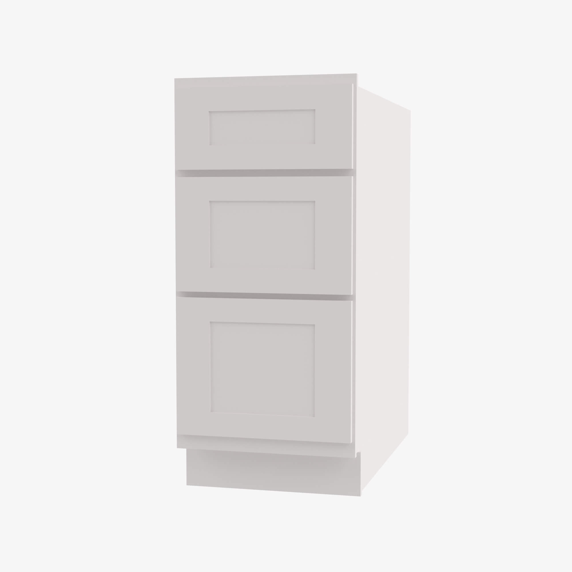 AW-SVB1521-34-1/2 15 Inch Bathroom Cabinet Vanity Drawer Pack | Ice White Shaker