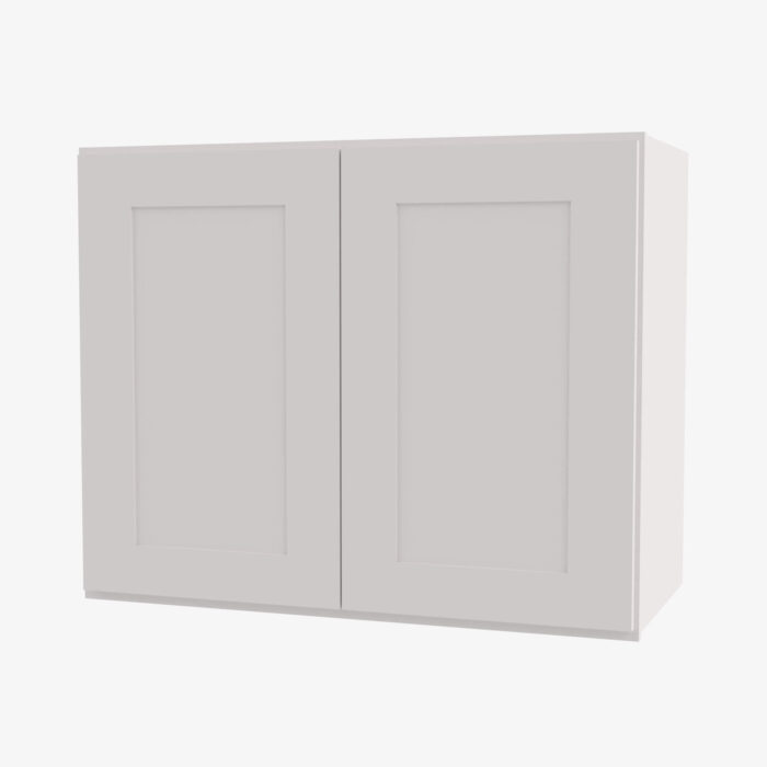 AW-W3030B Double Door 30 Inch Wall Cabinet | Ice White Shaker