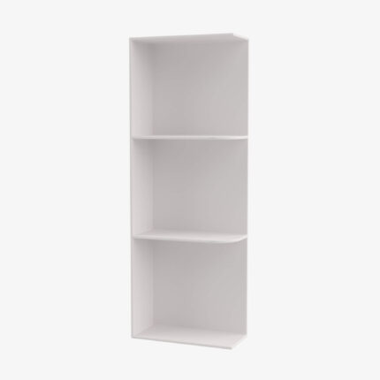 AW-WES542 Wall End Shelf with Open Shelves | TSG Forevermark Ice White Shaker