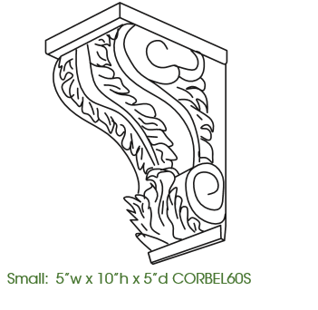 Decorative Small Corbel | AX-CORBEL60S