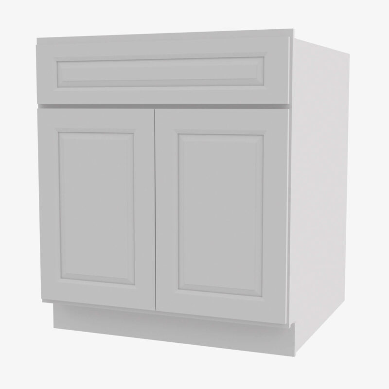 GW-B24B Double Door 24 Inch Base Cabinet | Gramercy White