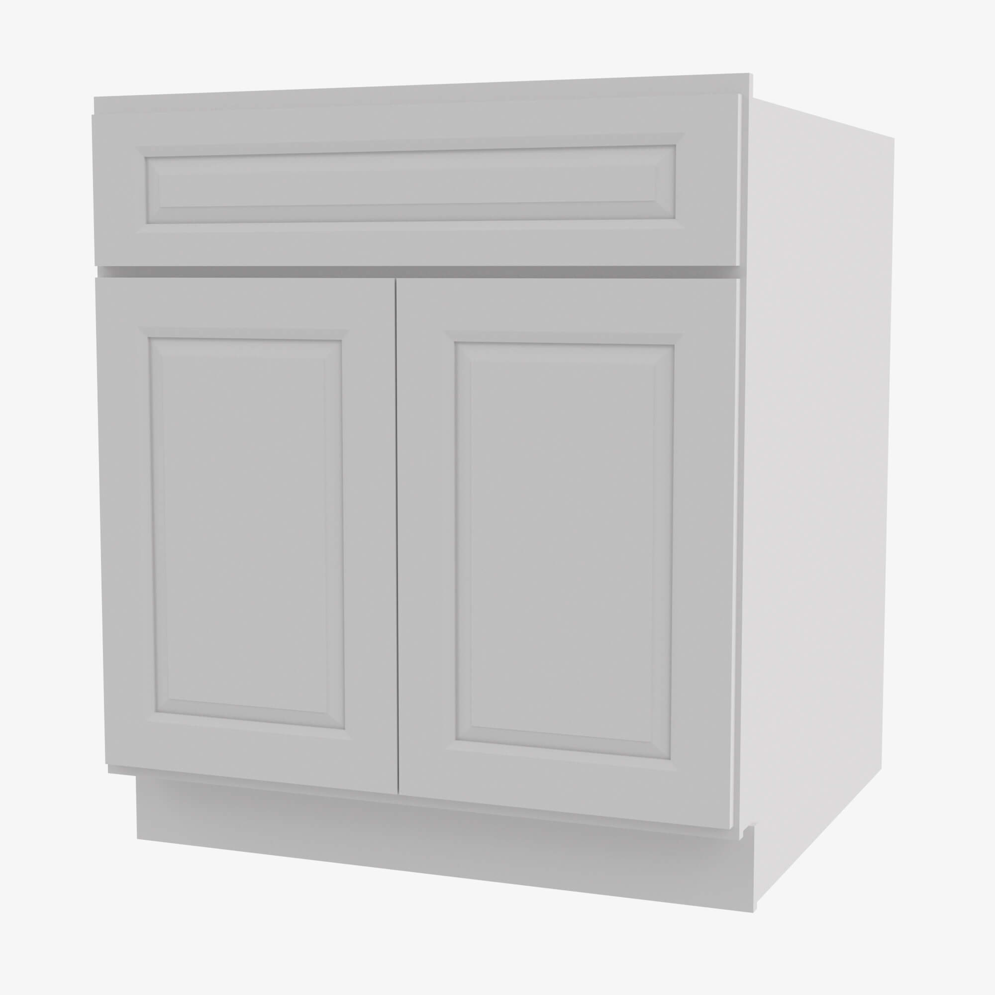 Forevermark Cabinetry GW-B30B Double Door 30 Inch Base Cabinet | Gramercy White