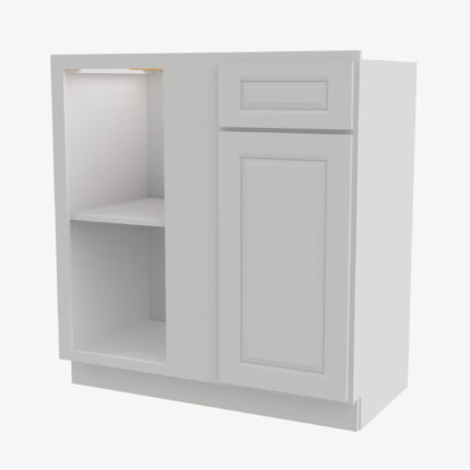 GW-BBLC39/42-36W Double Door 36 Inch Base Blind Corner Cabinets Cabinet | Gramercy White