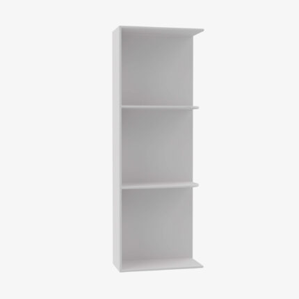 GW-WES542 Wall End Shelf with Open Shelves | TSG Forevermark Gramercy White