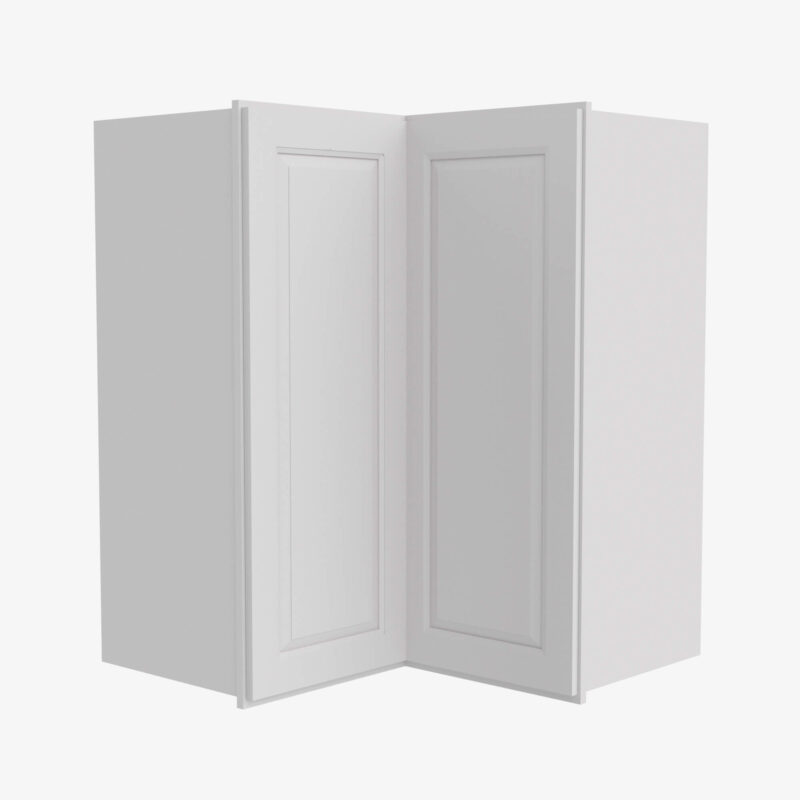 GW-WSQ2436 24 Inch Easy Reach Wall Corner Cabinet | Gramercy White