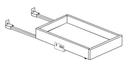 Roll Out Tray with Dove Tail Drawer Box | AX-36RT-DR