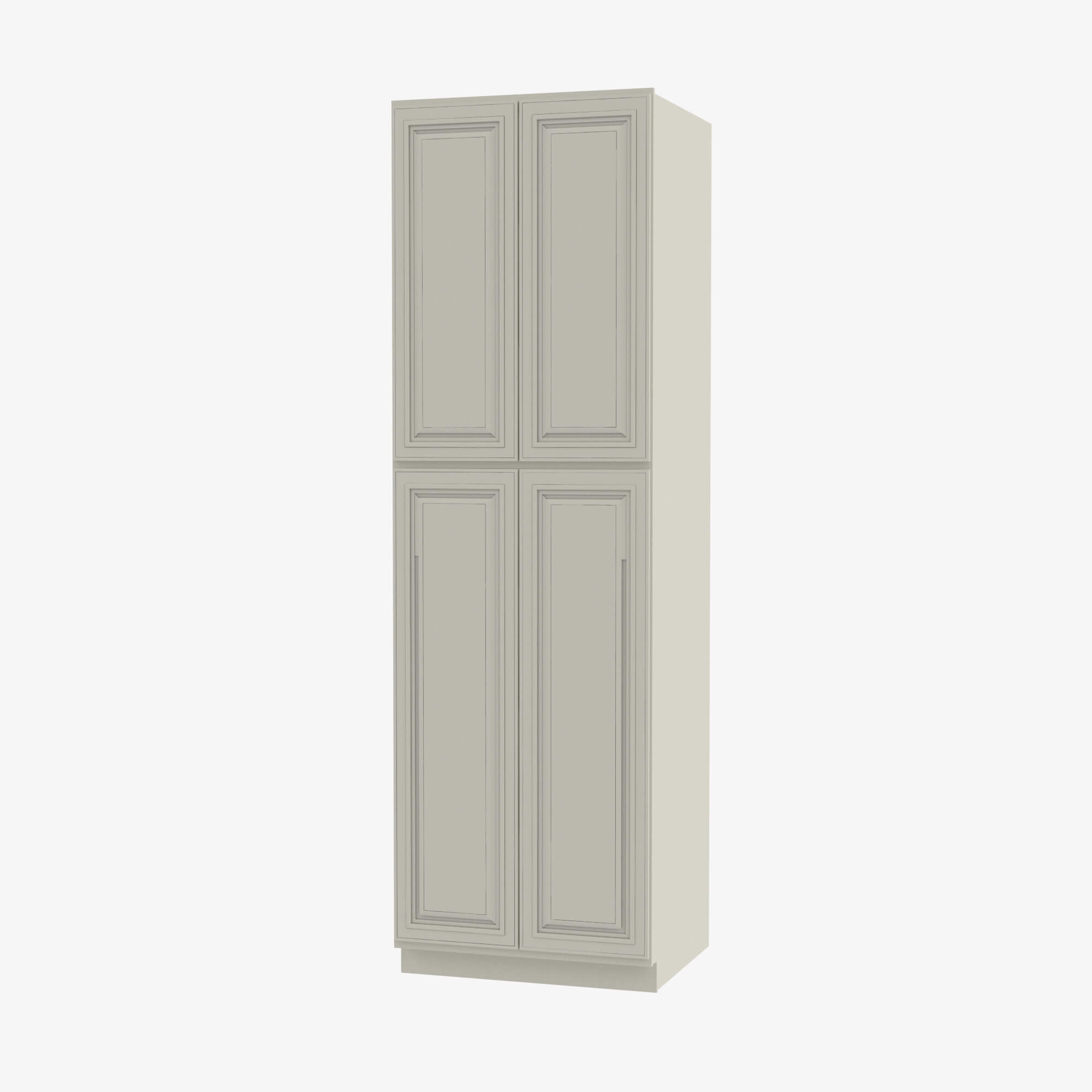 SL-WP2484B Four Door 24 Inch Tall Wall Pantry Cabinet with Butt Doors | Signature Pearl