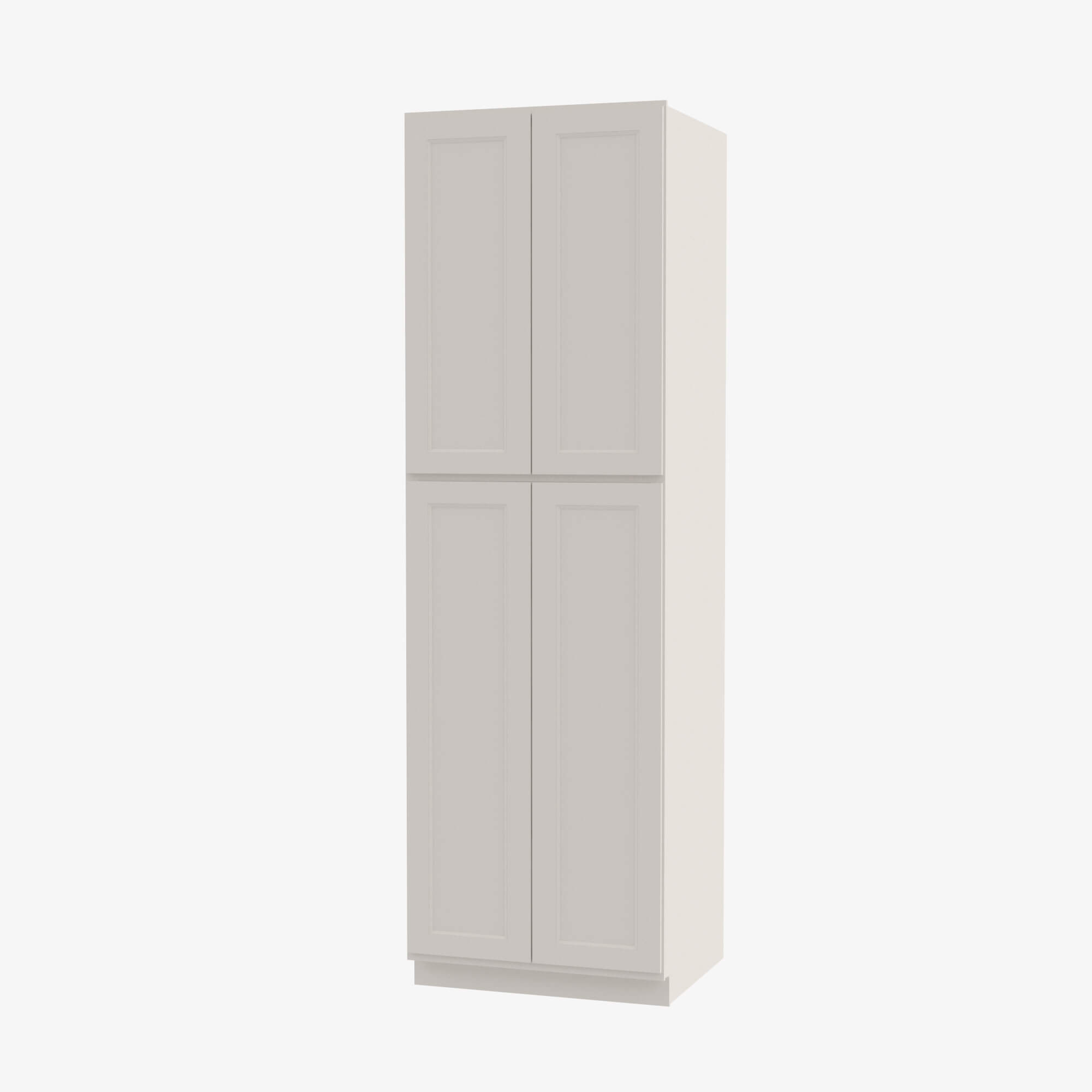 TQ-WP2490B Tall Wall Pantry Cabinet with Butt Doors | TSG Forevermark Townplace Crema