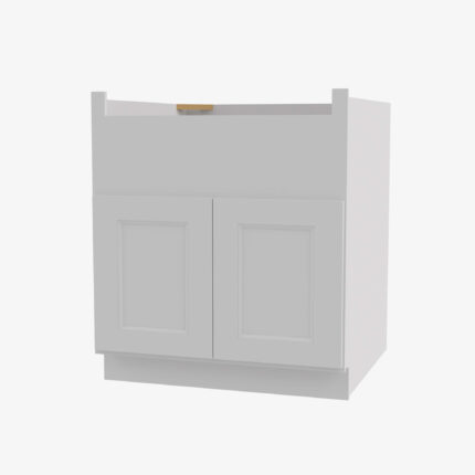 TW-FSB36B Double Door 36 Inch Farmhouse Sink Base Cabinet | Uptown White