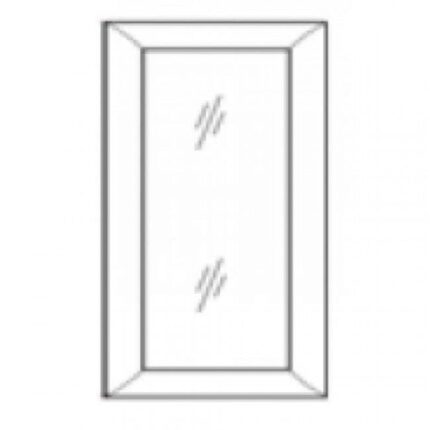 AW-W3636BGD Wall Glass Door with No Mullion and with Clear Glass | TSG Forevermark Ice White Shaker