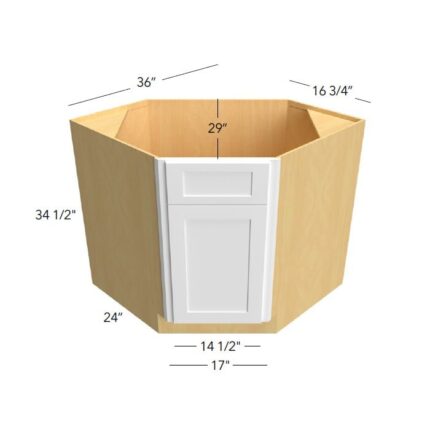 Fabuwood Value Premium Hallmark Frost  Corner Cabinets - VPHF-DSB36