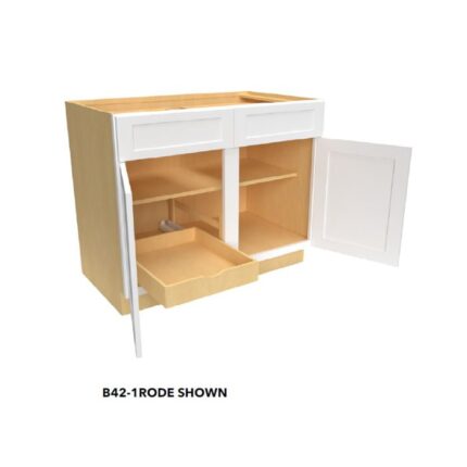 Fabuwood Value Premium Hallmark Frost  Installed Roll Out Drawers - VPHF-B42-4RODE