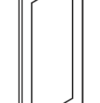 AR-EPB24D Decorative Base End Door | TSG Forevermark Woodland Brown Shaker